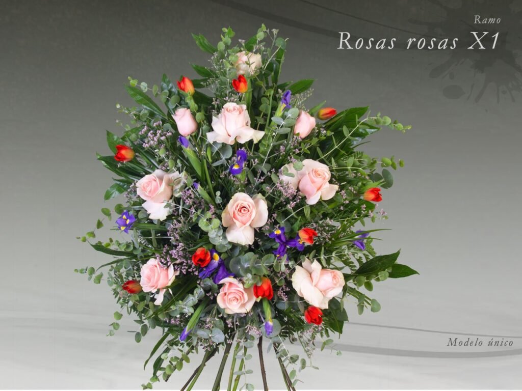 Ramo de rosas para tanatorio Ajalvir Madrid